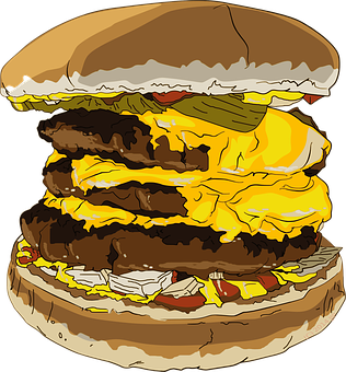 giant burger decal